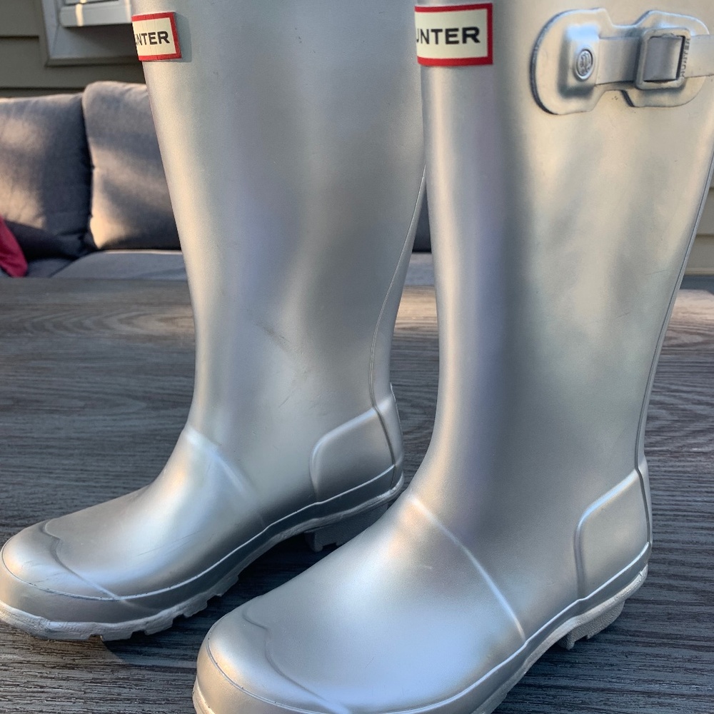 HUNTER big kids nebula rain boots - US Sz  3B/4G
